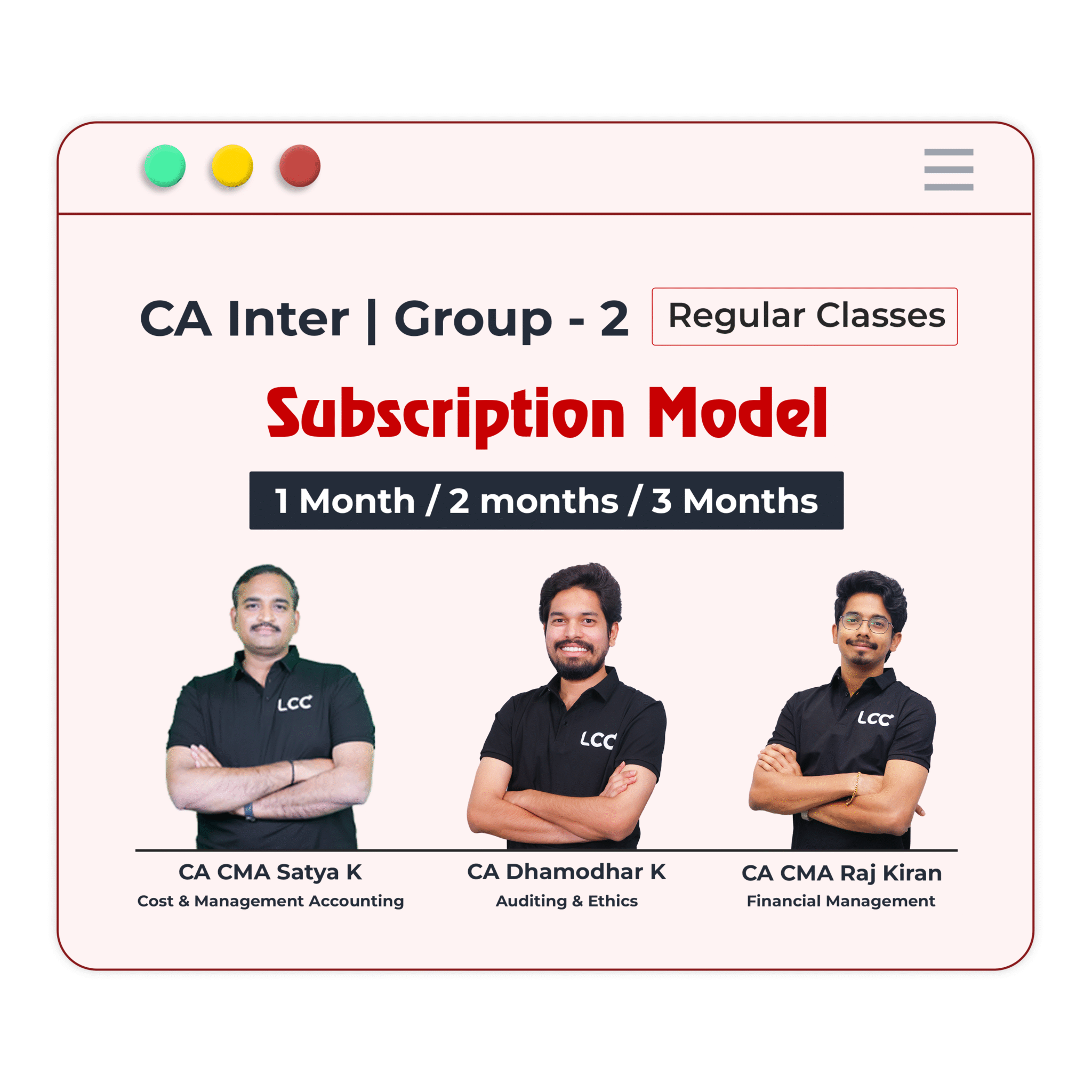CA Inter Group 2 Subscription Model | LakshyaEdu