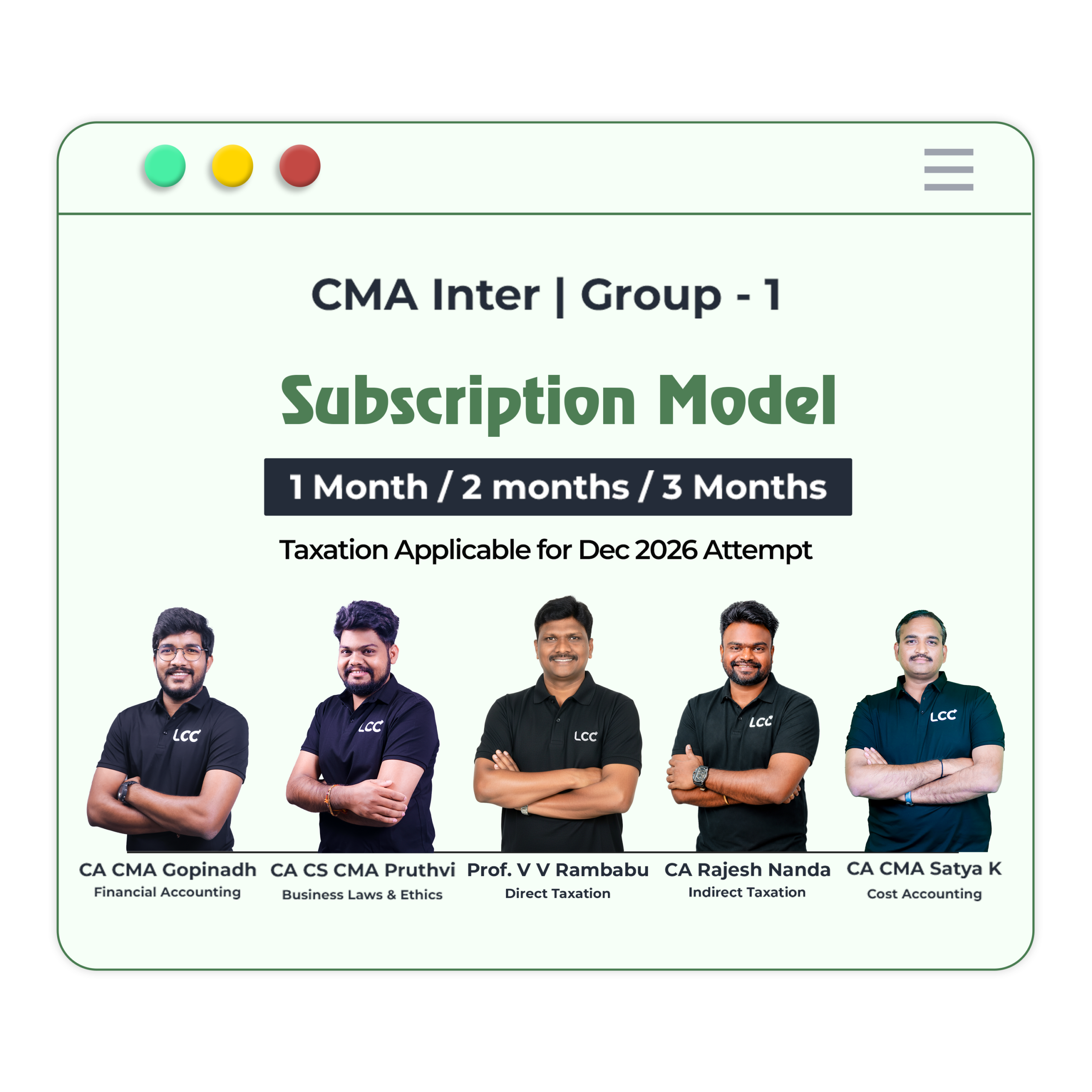CMA INTER sub model 26