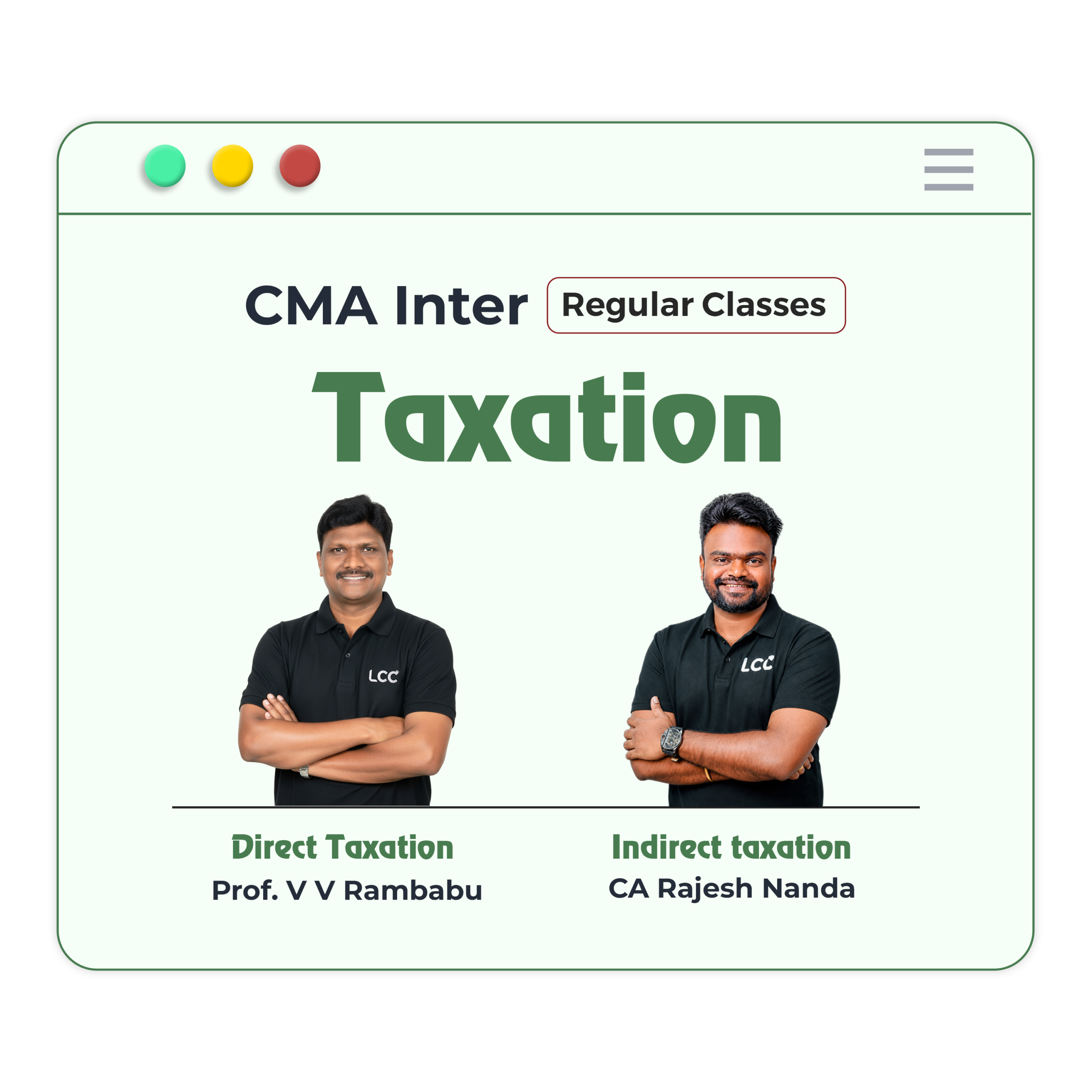 CMA INTER Taxation